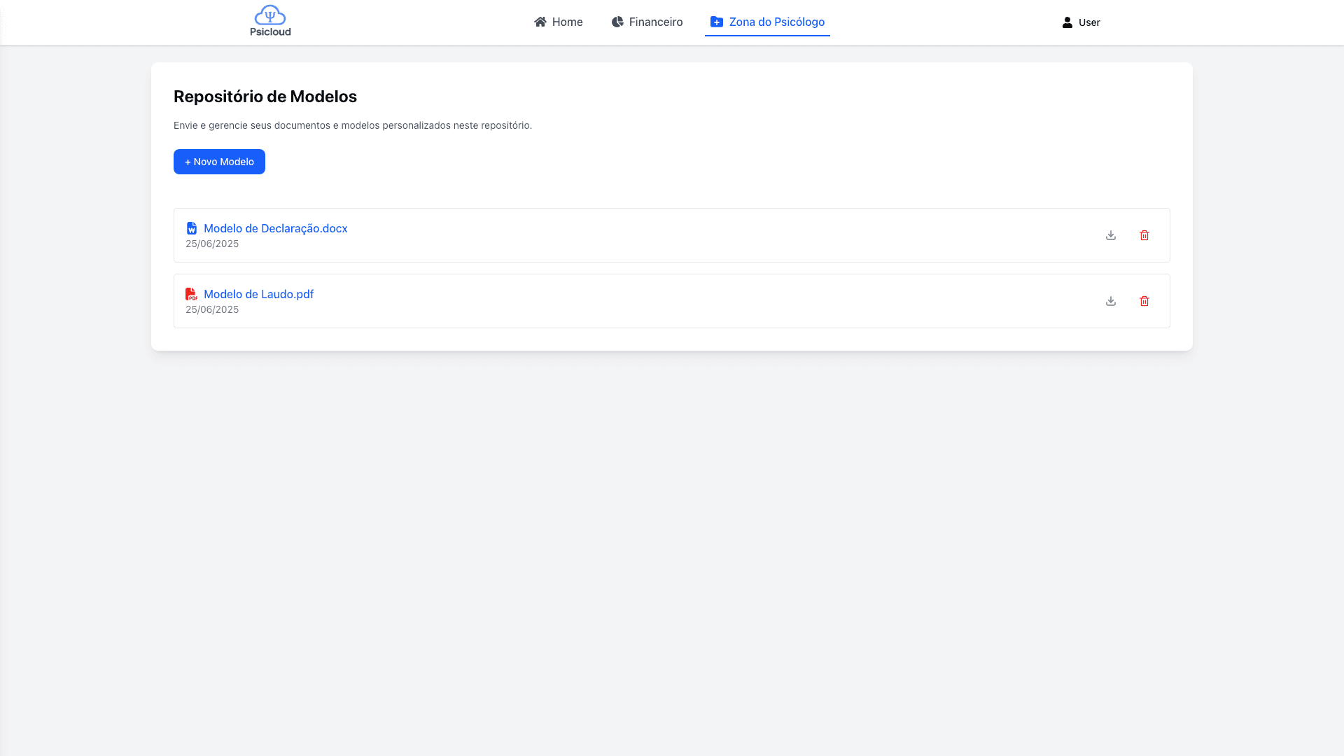 Documentos do Psicólogo